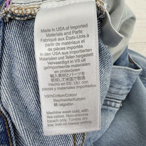 Rivet & Thread Madewell Jeans Women 31 High Rise Wide Leg Mason Light Wash Blue - Picture 10 of 16